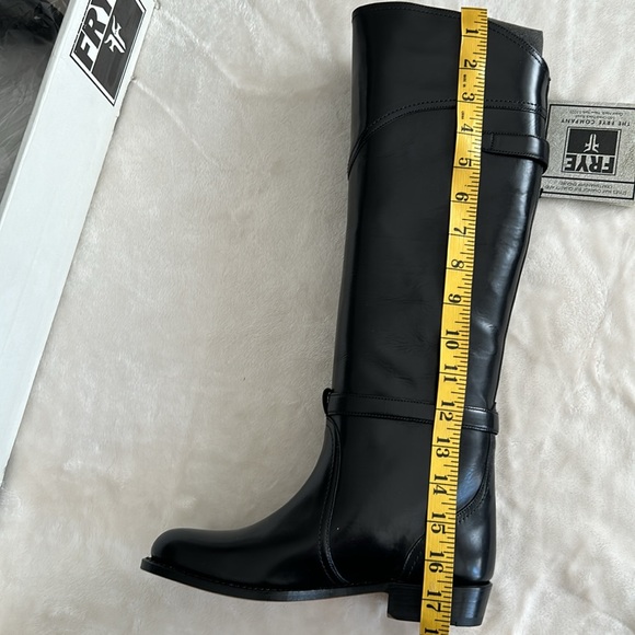 New Frye Dorado Tall Black Knee High Riding Boots Size 5.5 - Picture 10 of 10